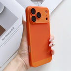 Luxury Heat Dissipation PC Case for Iphone 17 Air 16 15 14  Pro Max Glass Camera Protector Cooling Mesh Cover