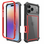 New Luxury Transparent 2-In-1 Sturdy Shockproof Protective Cover for Iphone 17 Air 16 14 15 Pro Max plus Non-Slip Case