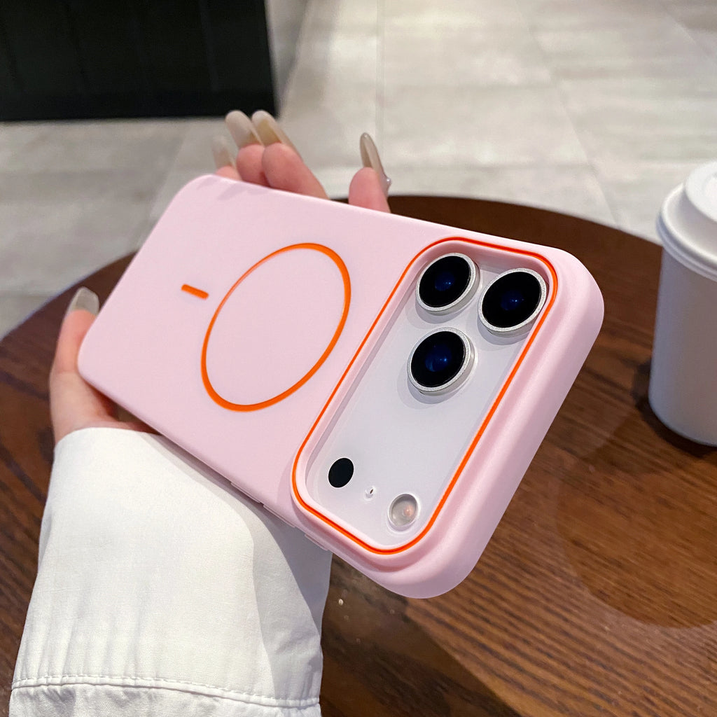 Ultra Thin Matte Simple Magnetic Phone Case for Iphone 17 Pro Max 16 15 14 13 12 Mag-Safe Wireless Charging Protect Cover