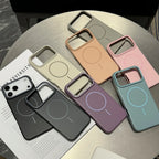 Luxury Matte Hard PC for Magsafe Magnetic Phone Case for Iphone 17 Air 16 E 15 Pro Max plus Wireless Charge Cover
