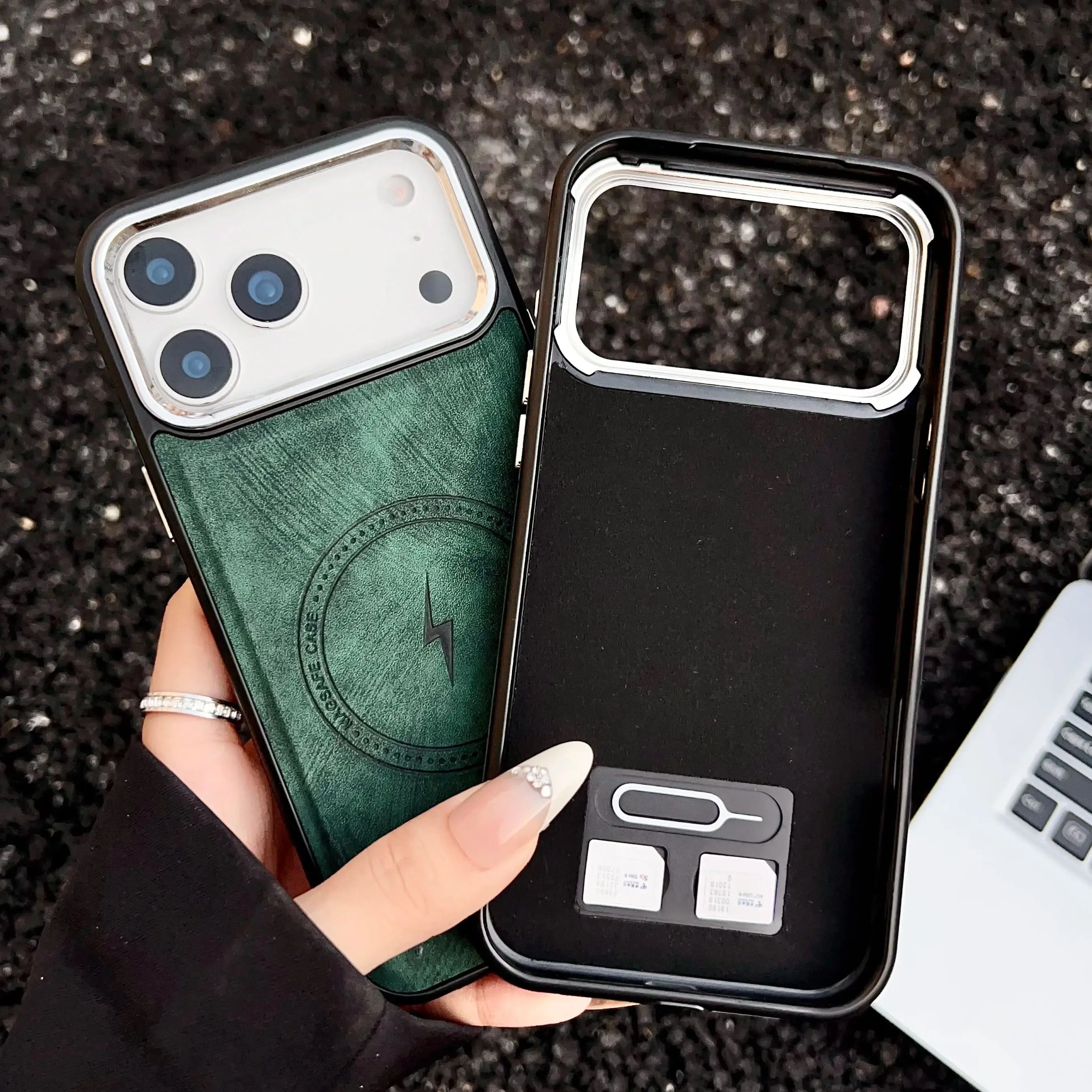 Lightning Charging Leather Magnetic Case for Iphone 17 Air 17 16 15 14 13 Pro Max plus XS XR for Magsafe Matte Retro Cover