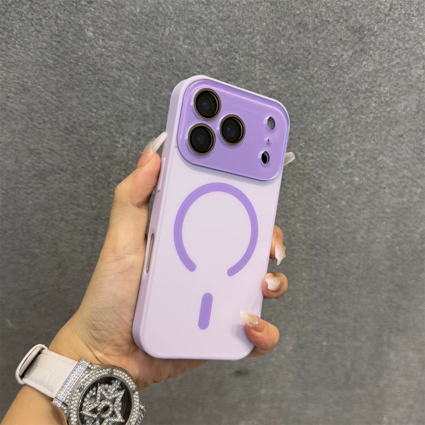 Creative Large Window Lens Film 17 Promax Magsafe Case for Iphone 17 16 15 Pro Max 17Air Magnetic Wireless Charge Cover