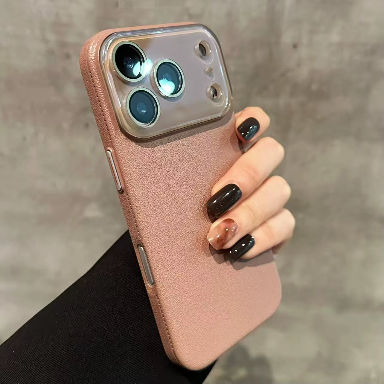 Business PU Leather Glass Camera Protection Case for Iphone 17 Pro Max Air Shockproof Cover for Iphone 13 12 11 14 15 16 Pro Max