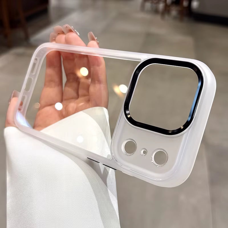 New Luxury Transparent Phone Case for Iphone 17 16 15 14 13 Pro Max plus 17Pro Acrylic PC Hard Shockproof Cover for Iphone 17Air