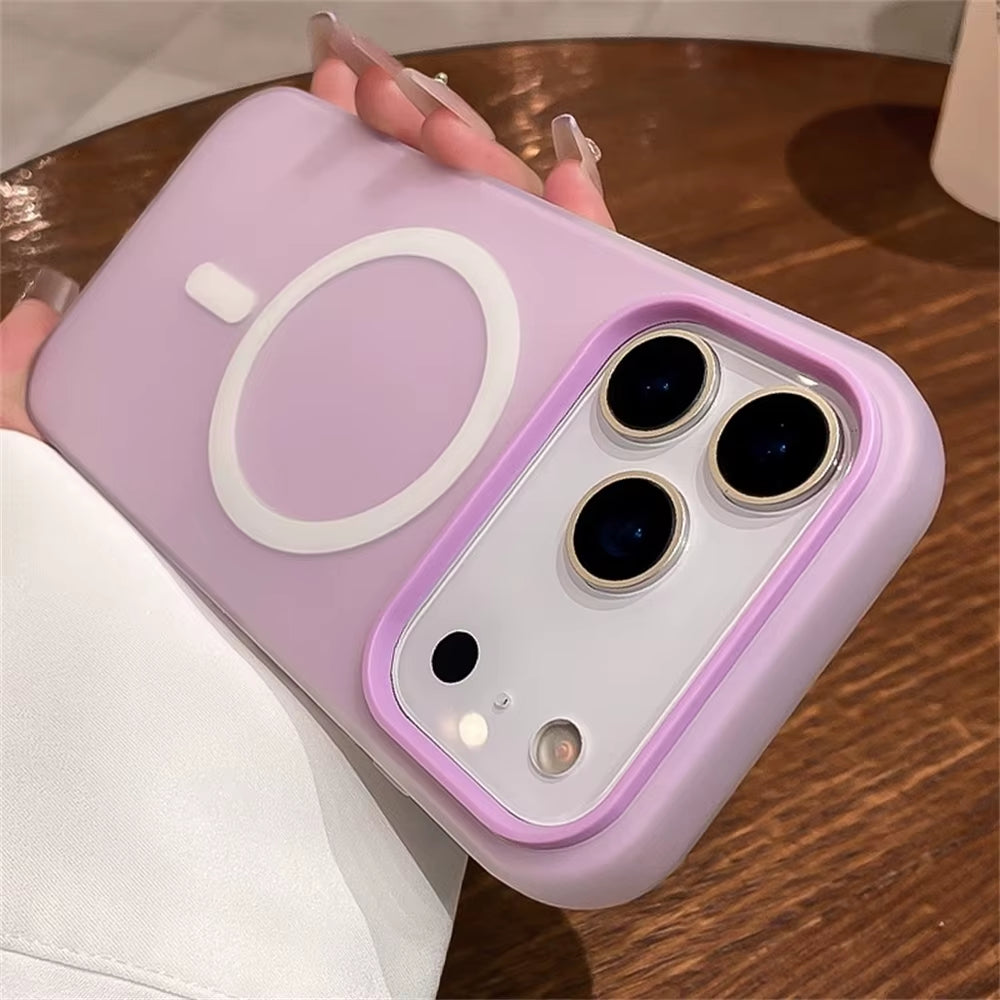 Jelly Candy Color Magnetic Matte Case for Iphone 17 Air 16 15 14 13 12 Pro Max plus Wireless Charging Shockproof Solid Cover