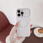 Large Window Glass Lens Protection for Magsafe Case for Iphone 17 16 14 13 15 Pro Max Magnetic Candy Shockproof Silicone Cover