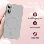 Liquid Silicone Phone Case for Iphone 17 16 15 14 13 12 11 Pro Max plus Air Magsafe Magnetic Wireless Charging Original Fundas