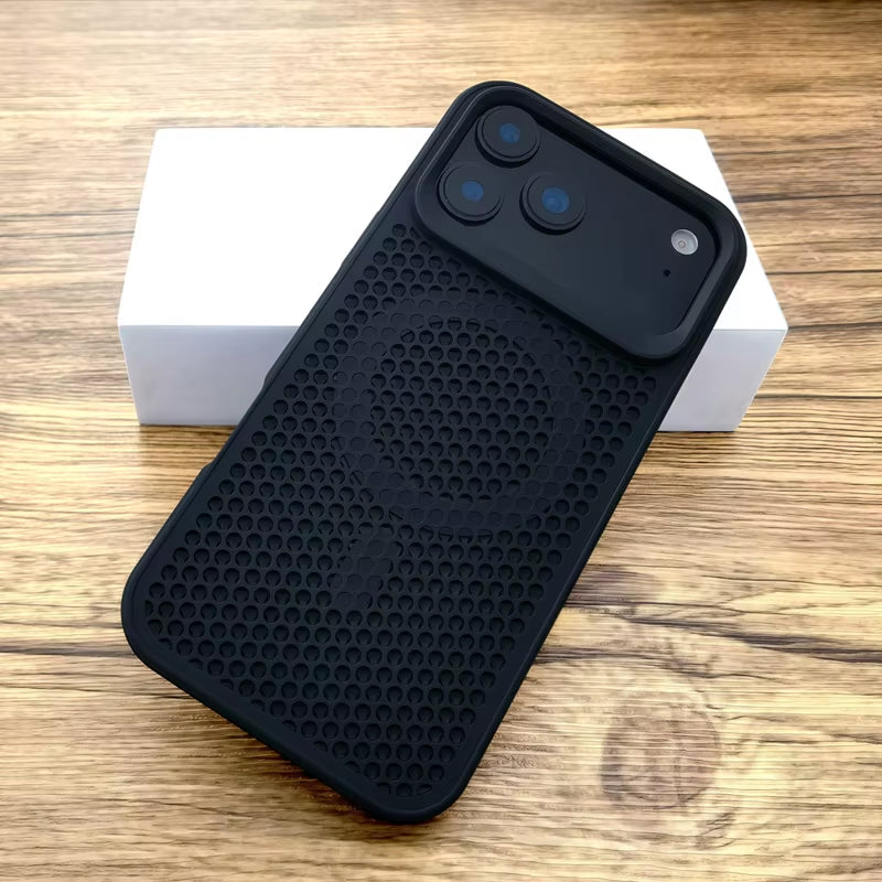 Luxury Dissipate Heat Hard Case for Iphone 17 Air 16 15 14 13 12 Pro Max 17Pro Iphone17 Mag Safe Magsafe Wireless Charge Cover