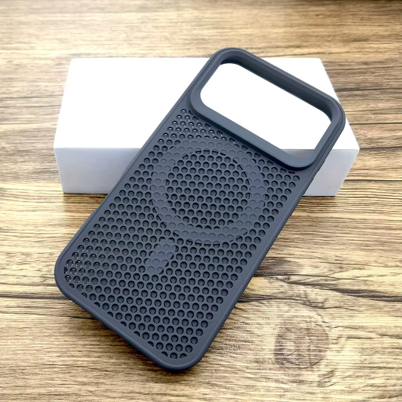 Luxury Dissipate Heat Hard Case for Iphone 17 Air 16 15 14 13 12 Pro Max 17Pro Iphone17 Mag Safe Magsafe Wireless Charge Cover