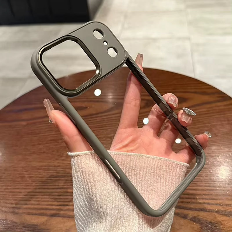 New Luxury Transparent Phone Case for Iphone 17 16 15 14 13 Pro Max plus 17Pro Acrylic PC Hard Shockproof Cover for Iphone 17Air