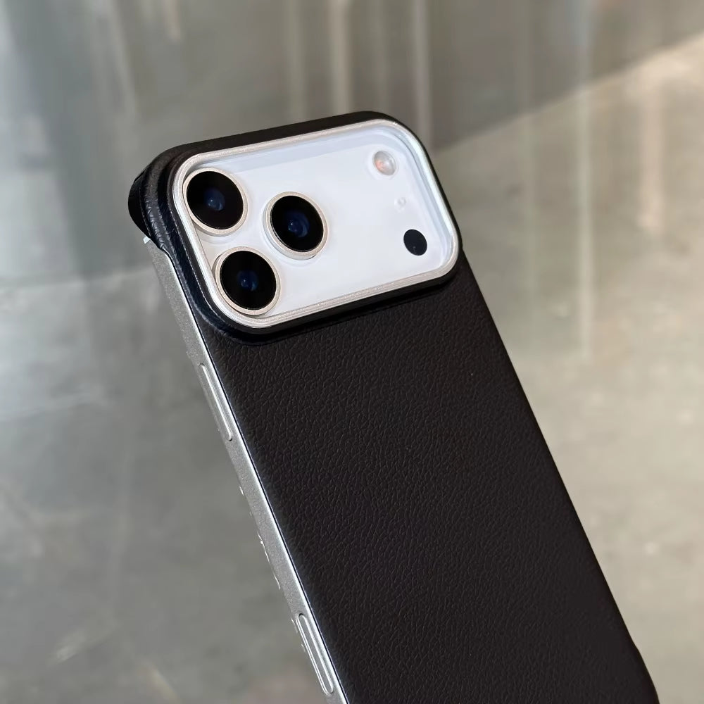 Frameless PU Leather 17 Promax Ultra Thin Phone Case for Iphone 14 15 16 Pro Max 17Air Matte Shockproof Back Cover for 17Pro 17