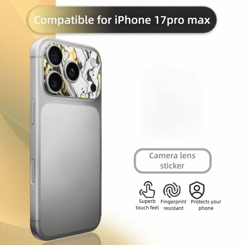 2PCS Full Cover Lens Protector anti Scratch Matte Frosted Lens Color Skin Sticker for Iphone 17 Pro Max 17Pro