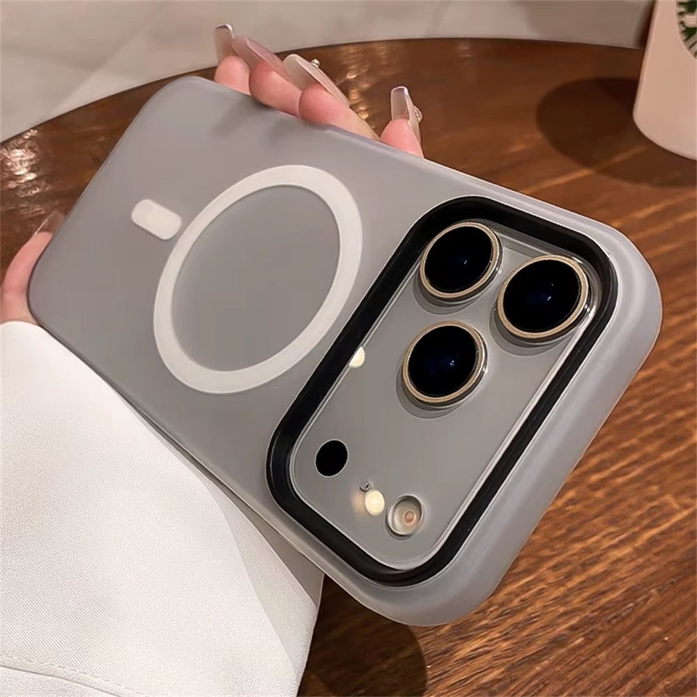 Jelly Candy Color Magnetic Matte Case for Iphone 17 Air 16 15 14 13 12 Pro Max plus Wireless Charging Shockproof Solid Cover