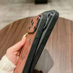 For Magsafe Leather Deer Shockproof Phone Cases for Iphone 17 plus Air Magnetic Wireless Charge Cover