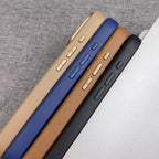 HOCE Splicing Leather Magnetic Case for Iphone 17 Air 16 15 14 13 Pro Max for Magsafe Wireless Charging Shockproof Hard Cover