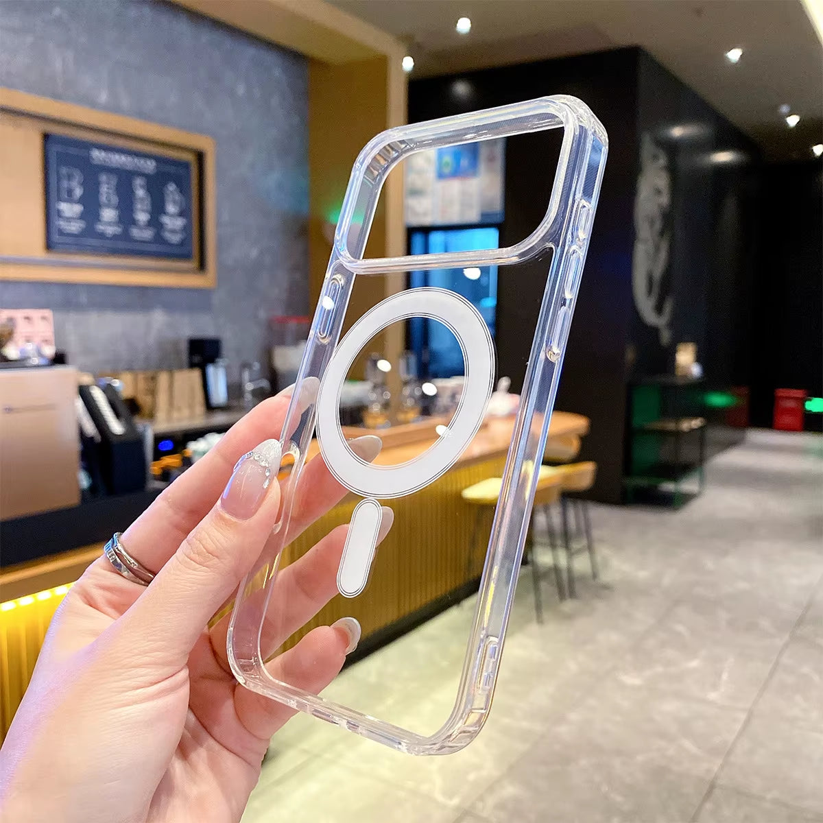 Transparent Original Magnetic Magsafe Phone Case for Iphone 17 Air 16 Pro Max 15 14 13 12 11 Boxed Shockproof Protective Cover