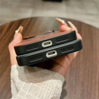 For Magsafe Leather Deer Shockproof Phone Cases for Iphone 17 plus Air Magnetic Wireless Charge Cover