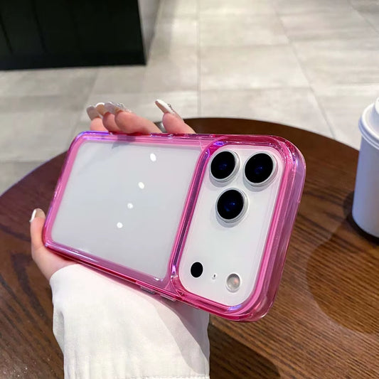 Space TPU Clear Phone Case for Iphone 17 17 Air 16E 16 plus Pro Max Shockproof Acrylic Armor Cover Colorful Frame Bumper Shell